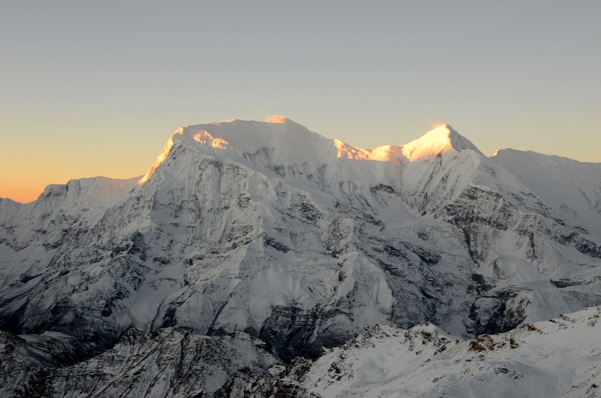 04 Annapurna III And Gangapurna At Sunrise From The Climb From Col Camp To The Chulu Far East Summit 